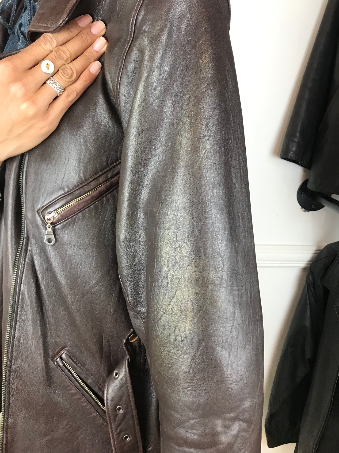 Leather Aviator jacket