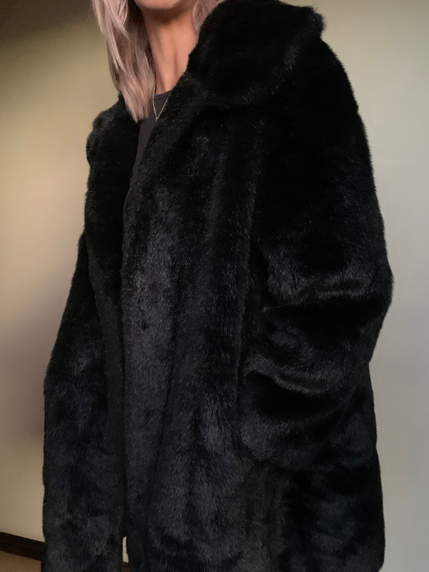 Fluffy faux fur