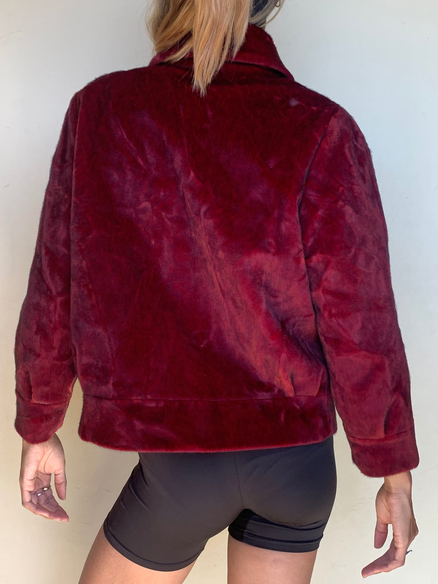 Velvet feel jacket