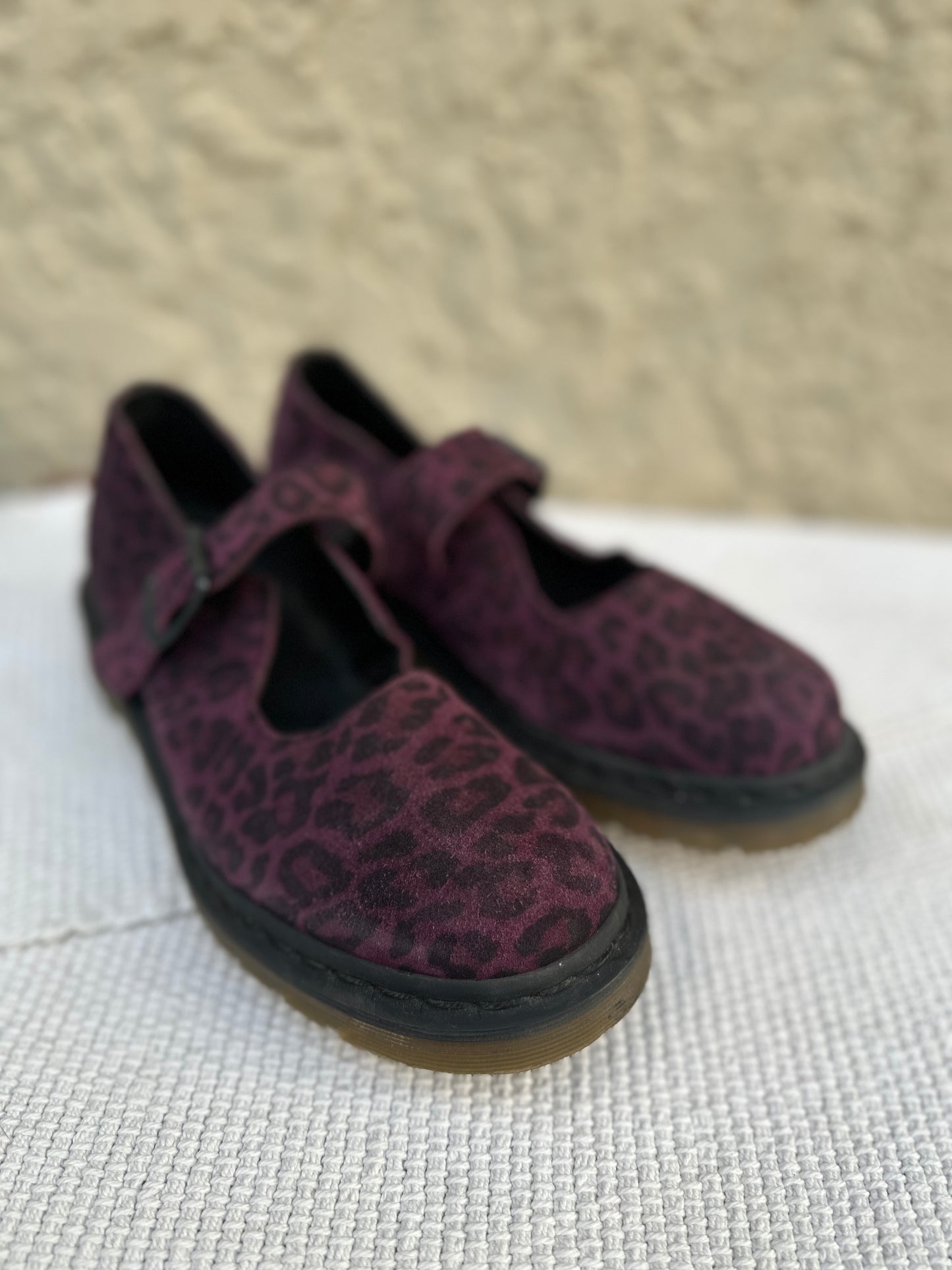 Dr Martens Mary Janes Viola leopard