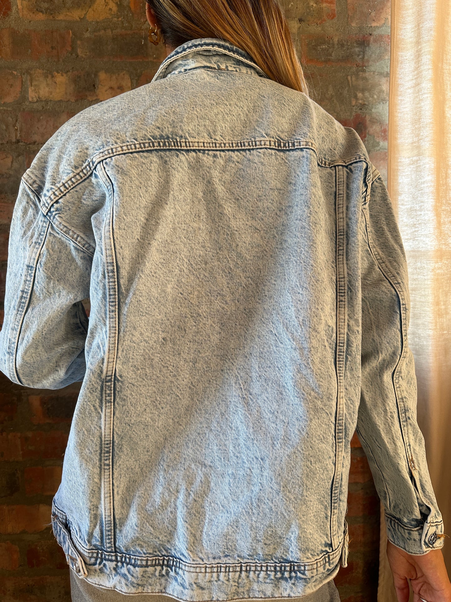 Light wash denim jacket