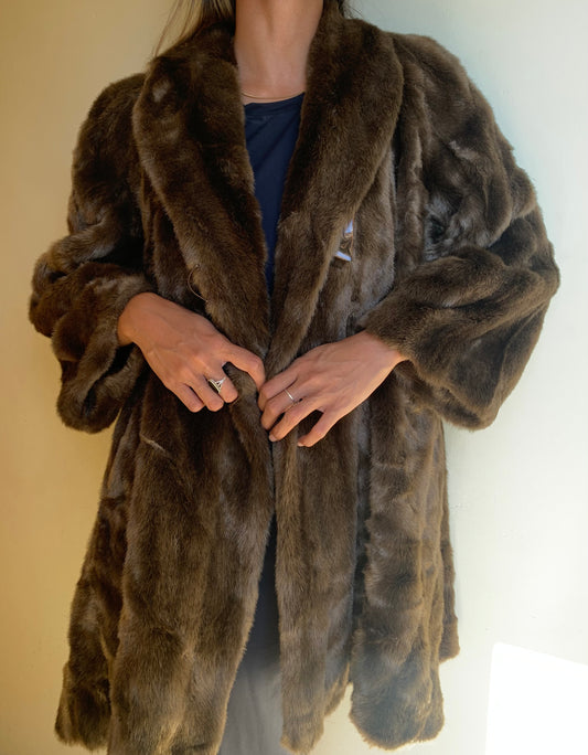 Vintage faux fur coat