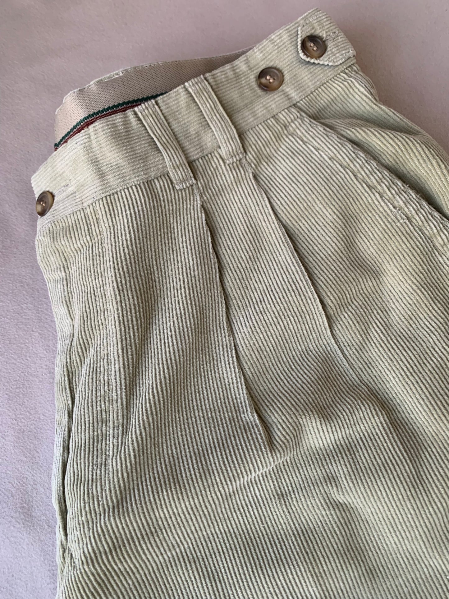 Beige corduroy formal pants