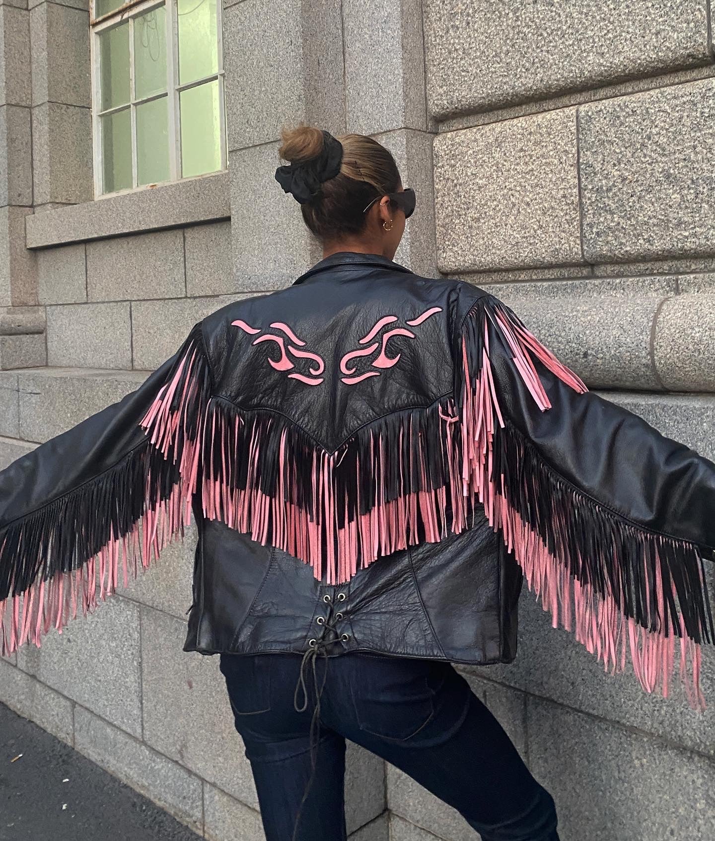 80s fringe biker