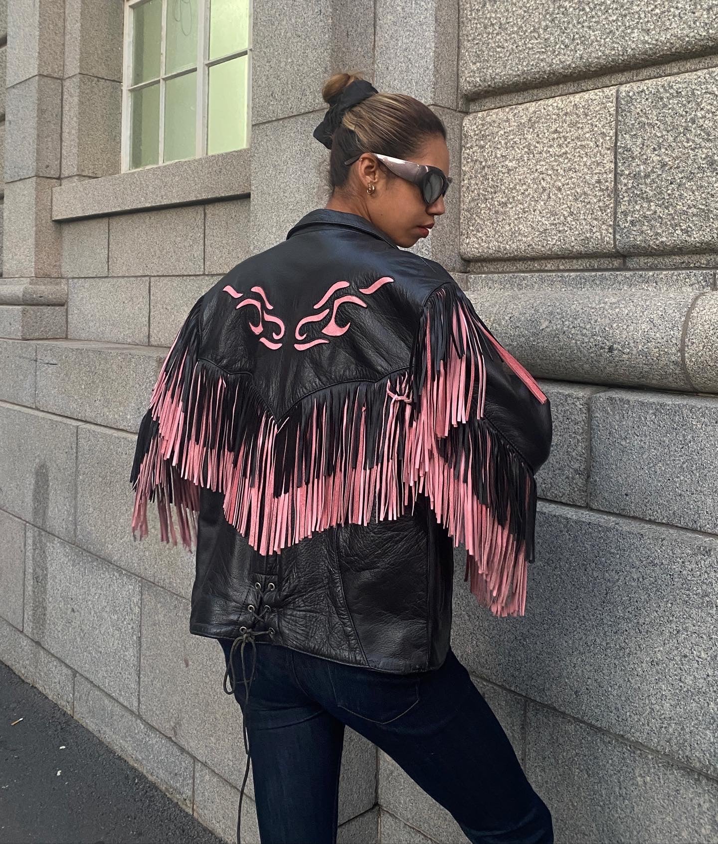 80s fringe biker