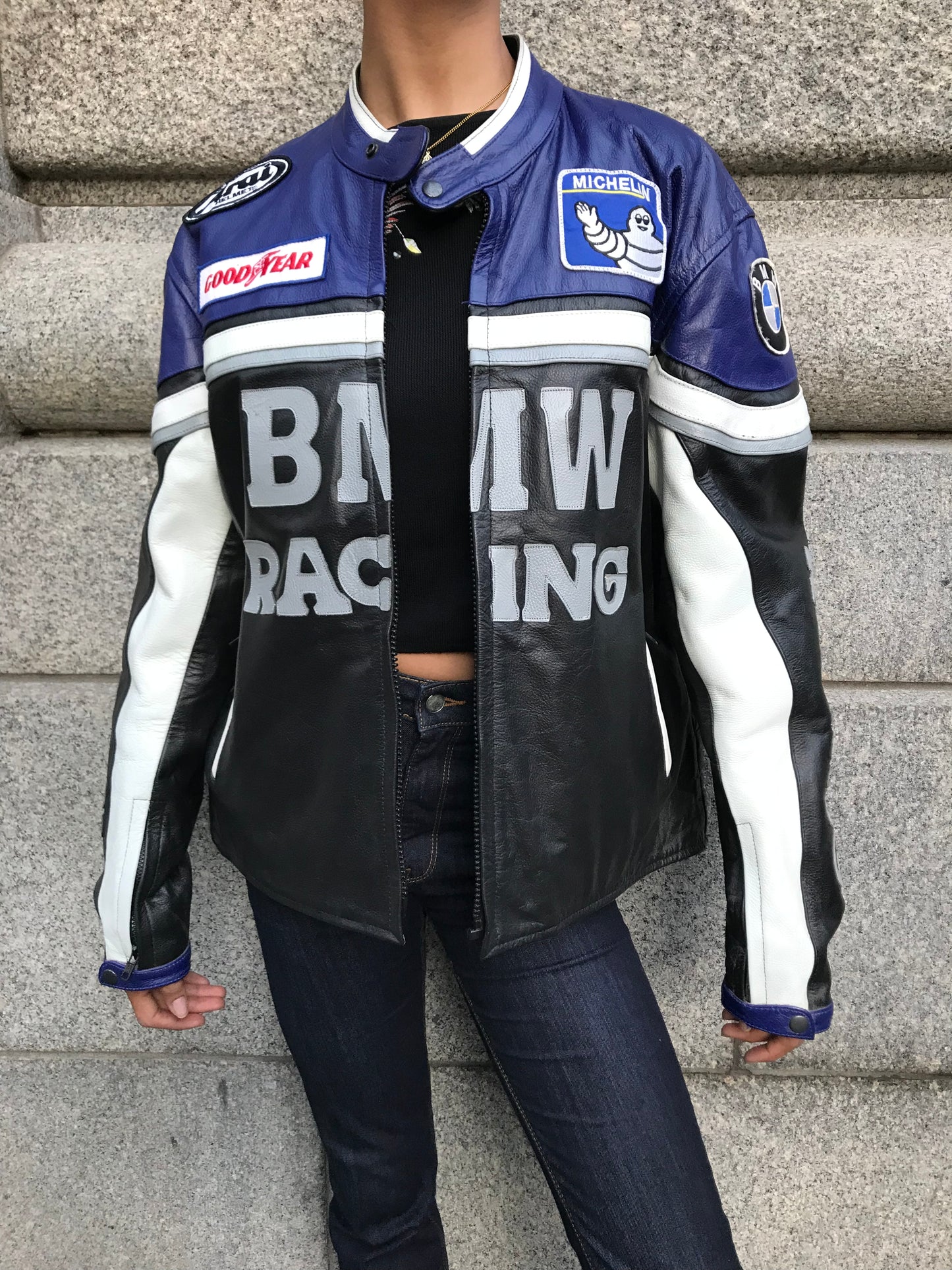 BMW leather biker