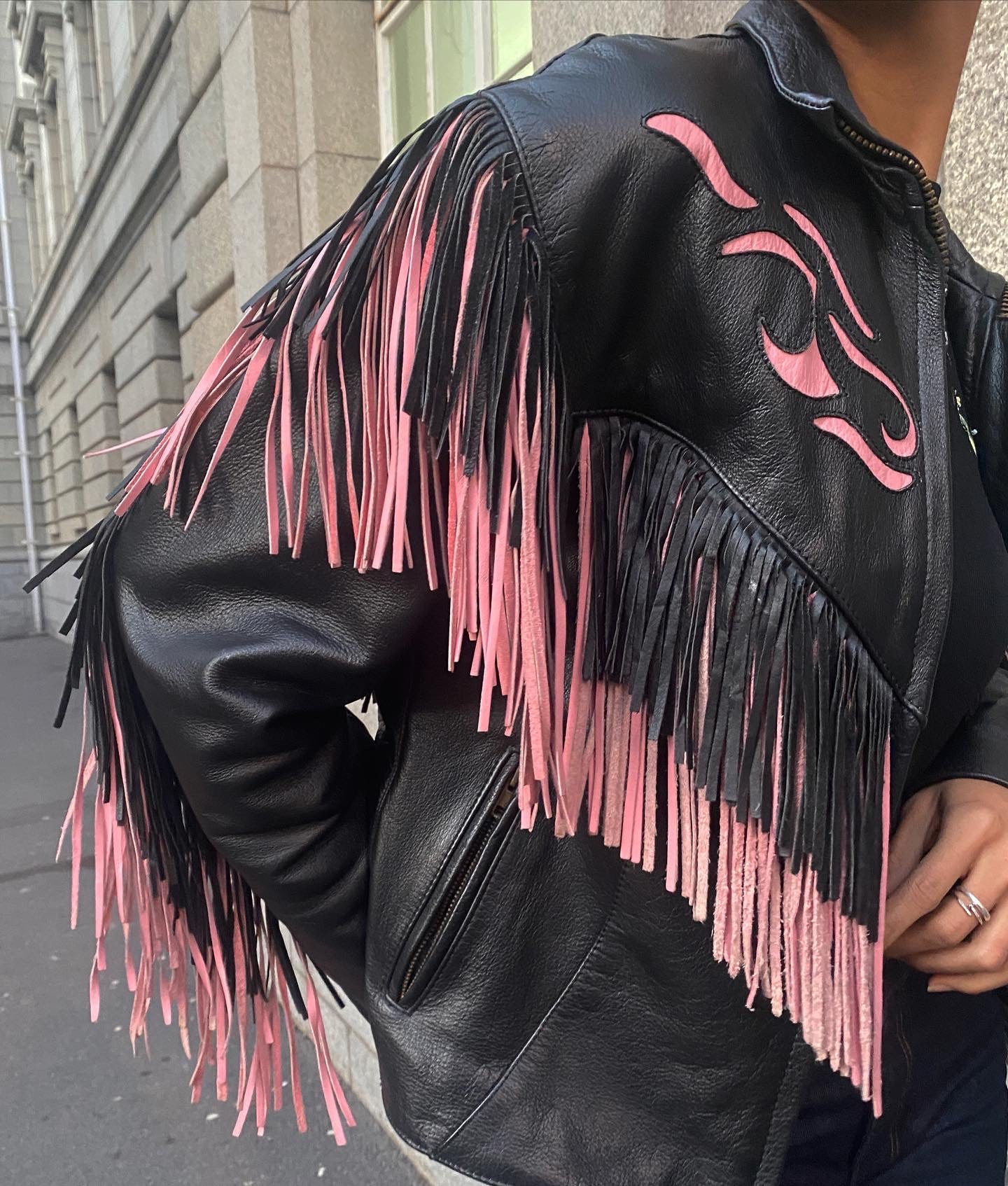 80s fringe biker