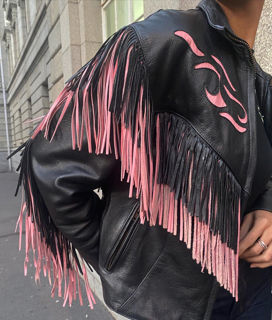 80s fringe biker