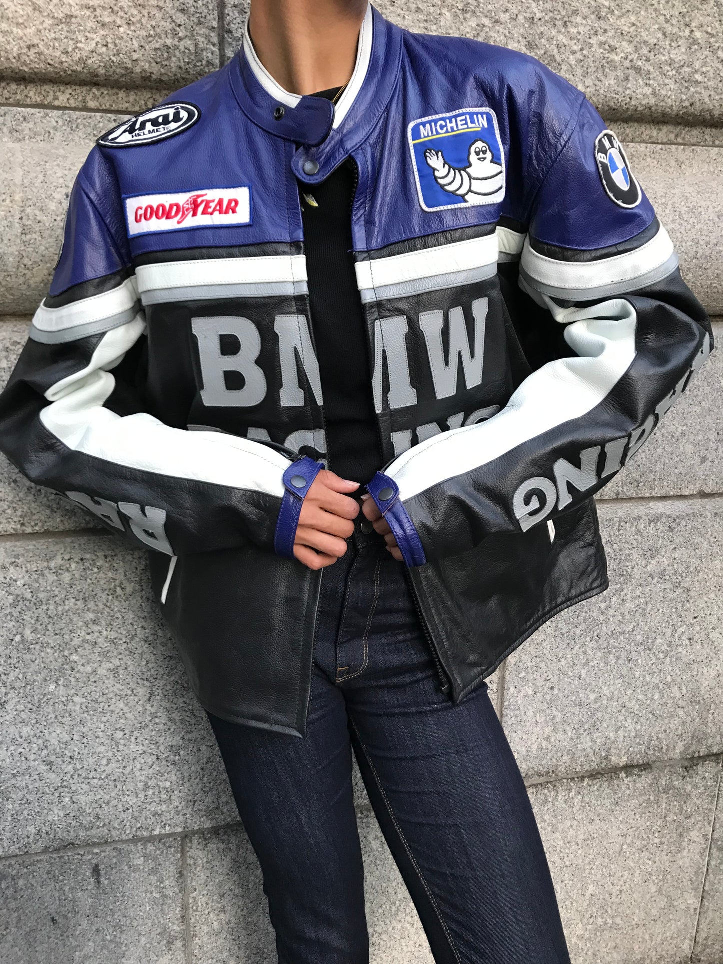 BMW leather biker