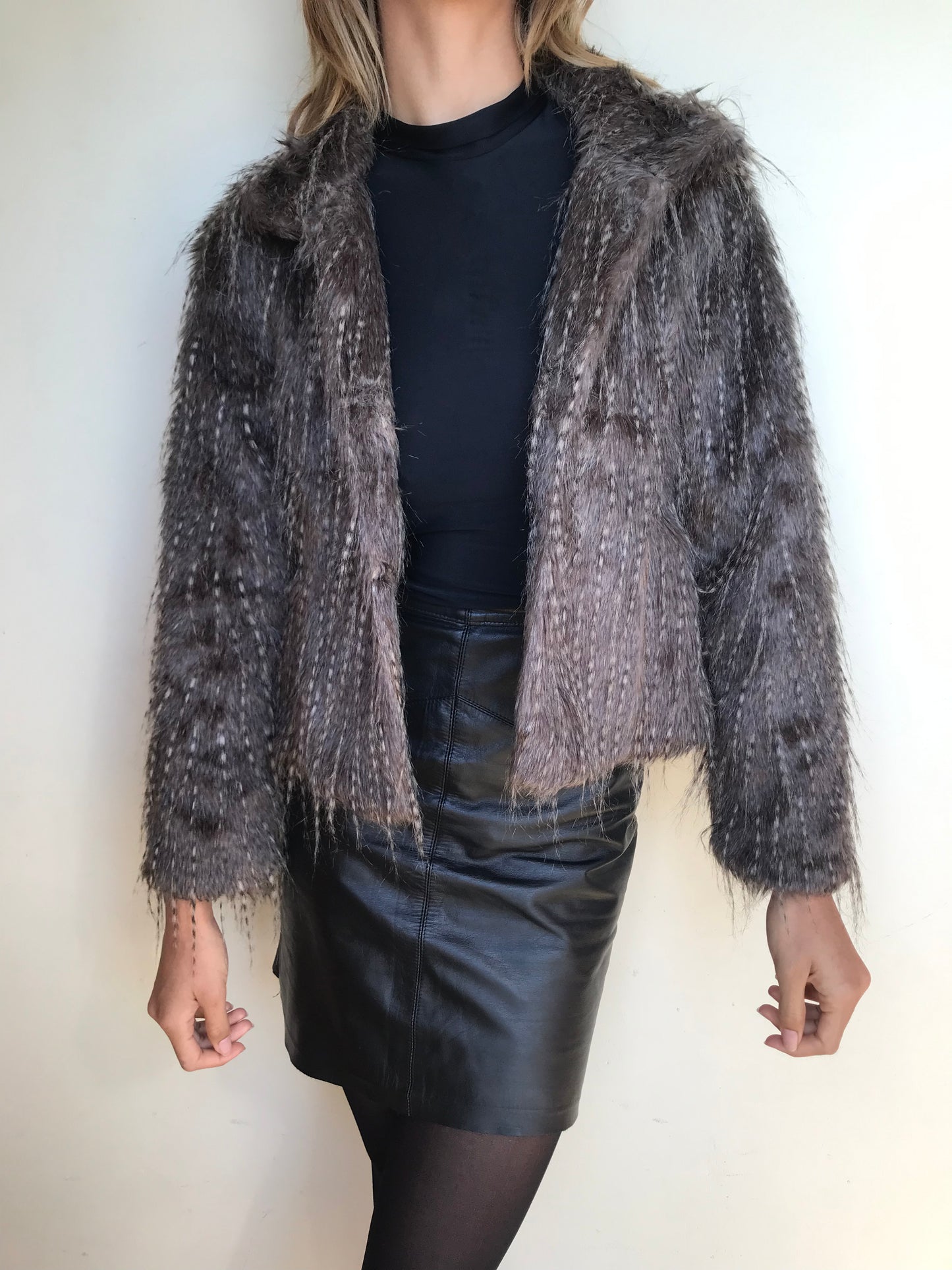 Faux fur jacket